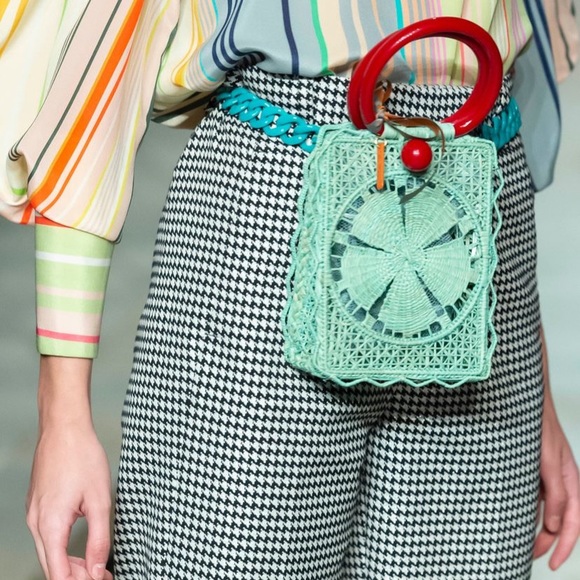 Silvia Tcherassi Houndstooth Beatrice Cropped Pants M - Picture 8 of 13